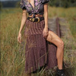 Feels Like Love Crochet Skirt